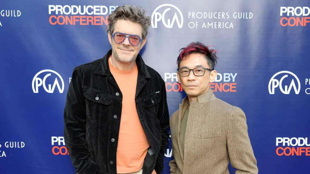 Jason Blum on Obsession, Backrooms Box Office Success Saving Our Industry Jason Blum and James Wan at the 16th Annual Produced by Conference at Universal Studios, on May 30, 2026.