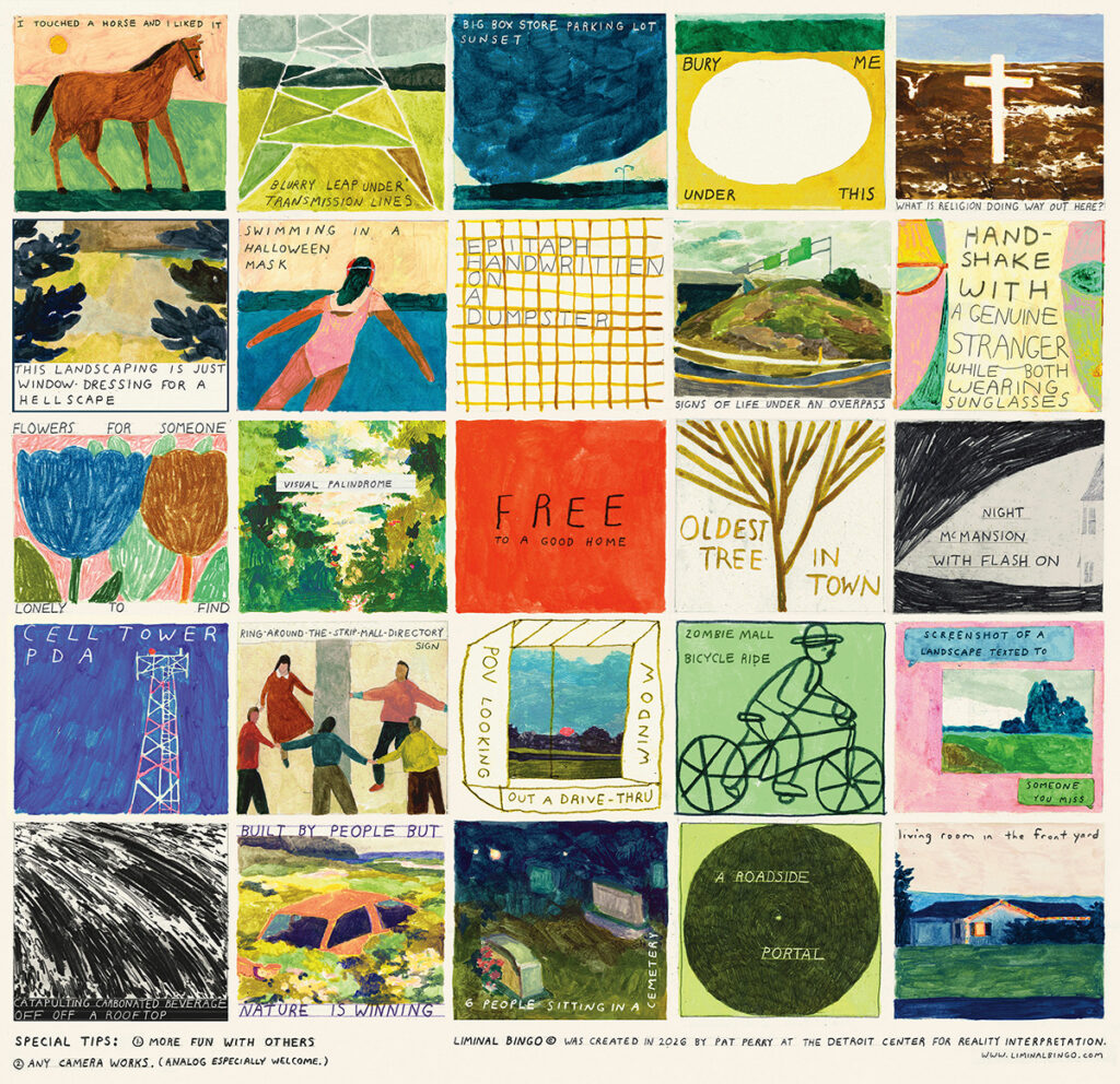 "Liminal Bingo" by Artist Pat Perry