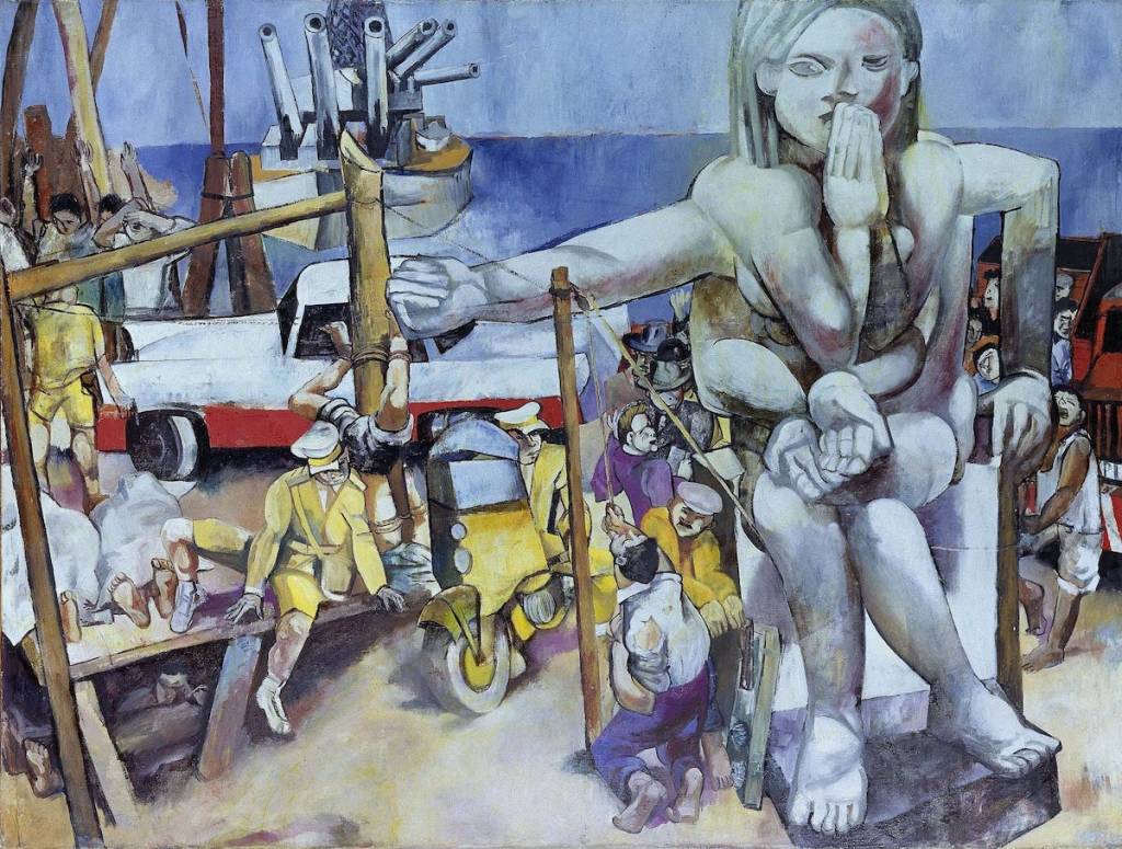 Postwar German Painter of ‘World Theater’ Postwar German Painter of ‘World Theater'