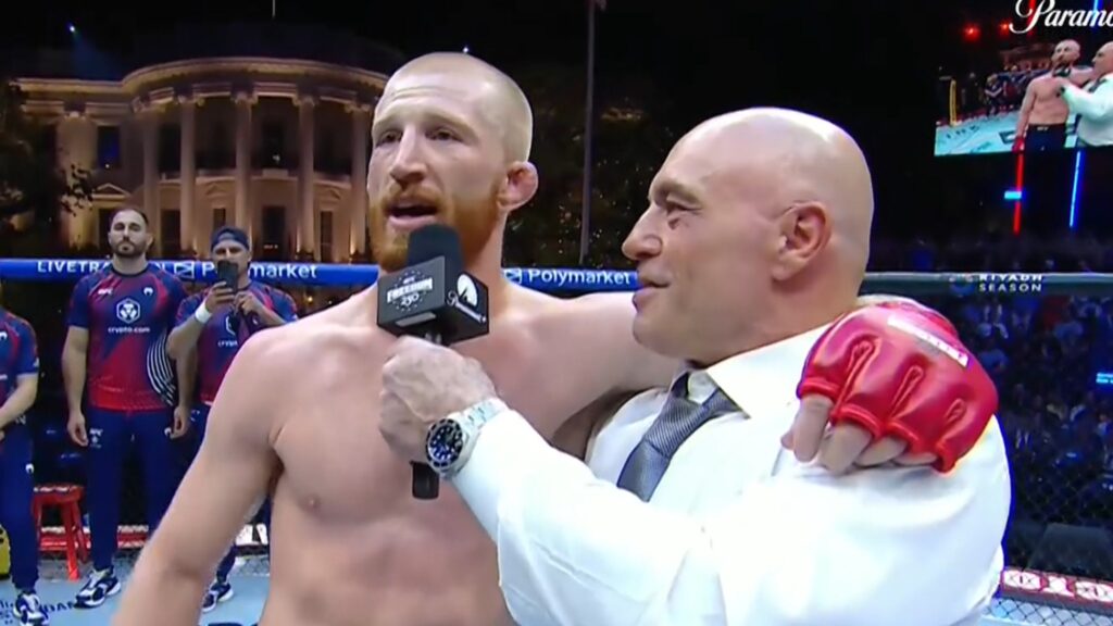 Bo Nickal Shouts Out Trump, His Balls, After Knockout Win At White House Bo Nickal Shouts Out Trump, His Balls, After Knockout Win At White House