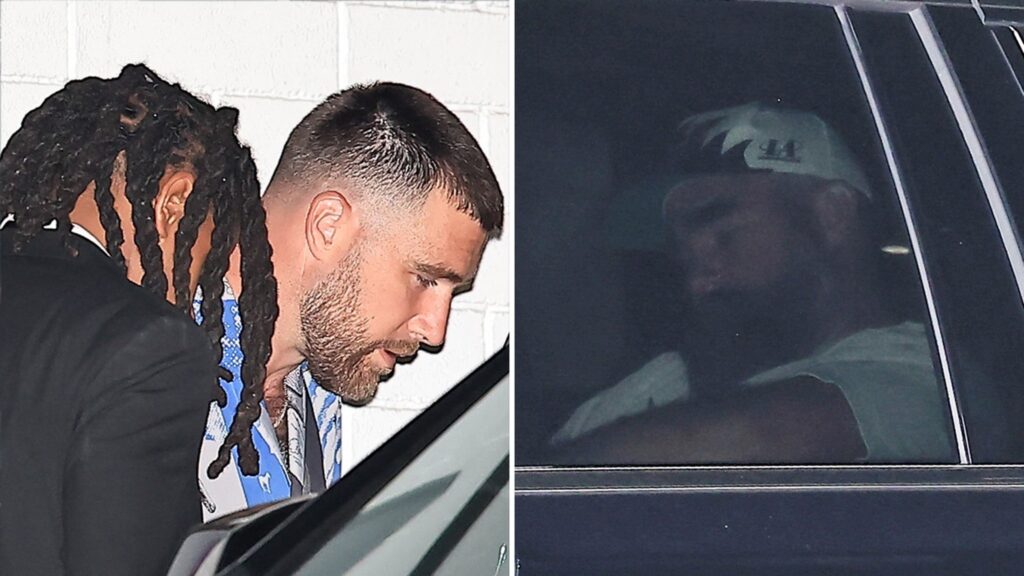 Travis Kelce Enjoys Night Out With Pals In L.A. Ahead of Wedding to Taylor Swift