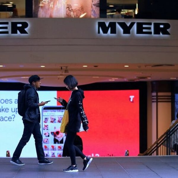 Australia’s Myer drops 12% as retailer flags sharp slowdown in consumer demand Australia's Myer drops 12% as retailer flags sharp slowdown in consumer demand