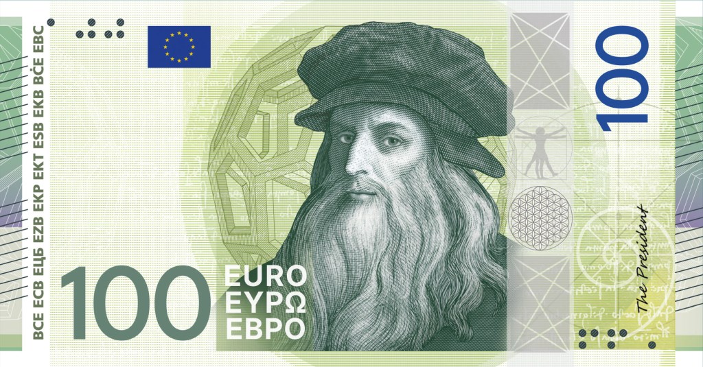 Leonardo da Vinci may become the face of future Euro banknotes Leonardo da Vinci may become the face of future Euro banknotes