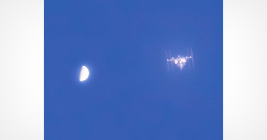 Photographer Captures Rare Shot of Venus and the ISS Together in One Frame