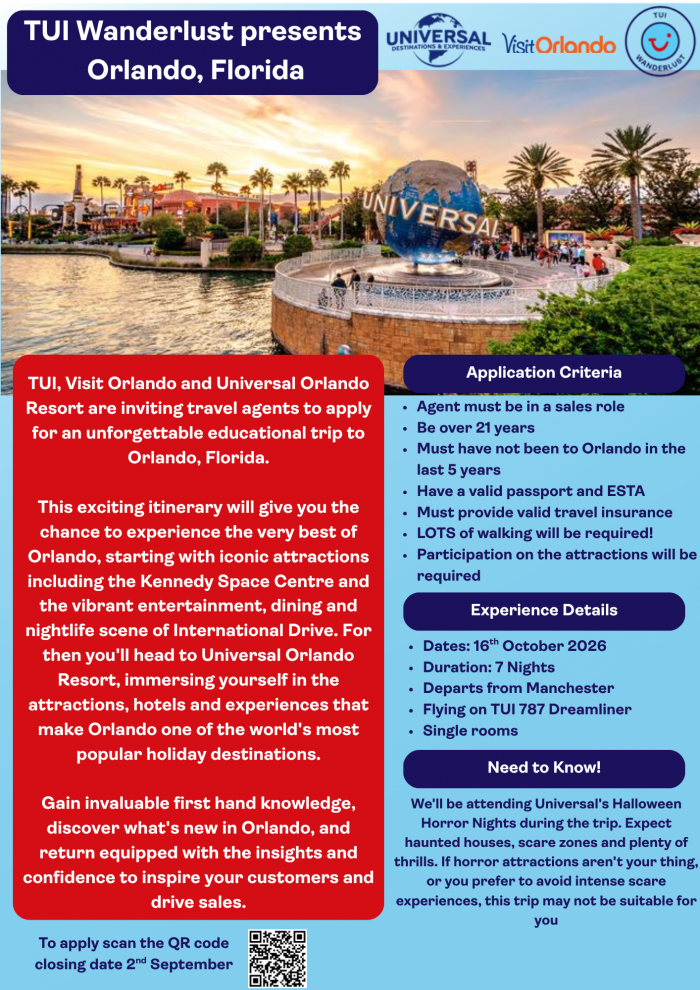 TUI Wanderlust returns with exclusive Orlando educational trip for independent agents | News TUI Wanderlust returns with exclusive Orlando educational trip for independent agents | News