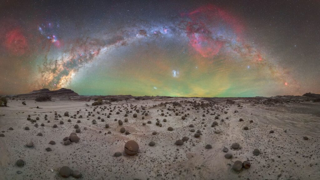 “This photo captures the first full Milky Way arch ever taken at this location,” revealing the night sky over Argentina’s UNESCO site, a landscape shaped over 200 million years and home to Earth’s only complete Triassic record "This photo captures the first full Milky Way arch ever taken at this location," revealing the night sky over Argentina's UNESCO site, a landscape shaped over 200 million years and home to Earth's only complete Triassic record