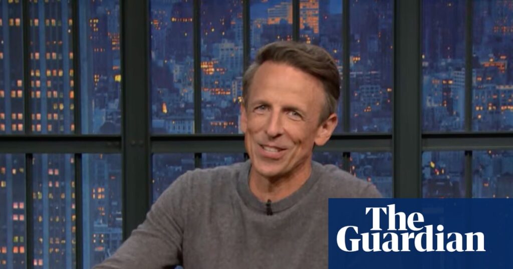 Seth Meyers on Trump canceling $1bn in federal funds: ‘Is he adding a waterslide to the reflecting pool?’ | Late-night TV roundup Seth Meyers on Trump canceling $1bn in federal funds: ‘Is he adding a waterslide to the reflecting pool?’ | Late-night TV roundup