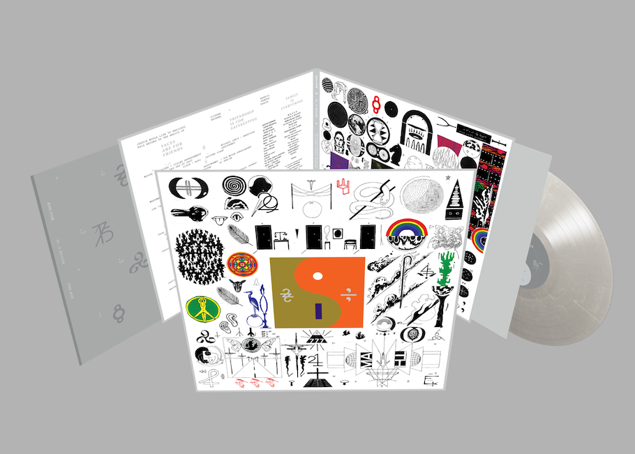 Bon Iver to Release Deluxe Edition of Album with Elaborate Artwork A tri-fold vinyl LP with elaborate artwork featuring symbols and iconography.