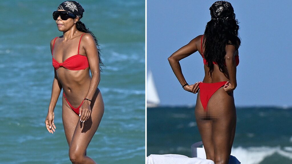 Gabrielle Union Turns Up the Heat in Cheeky Red Bikini Gabrielle Union Turns Up the Heat in Cheeky Red Bikini