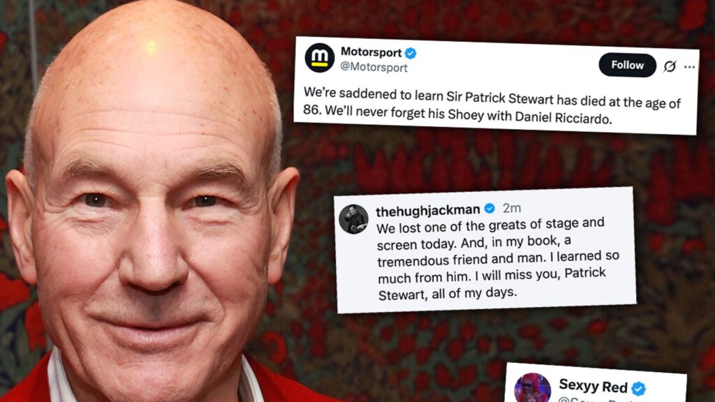 Hugh Jackman, William Shatner Help Hollywood Mourn Patrick Stewart Hugh Jackman, William Shatner Help Hollywood Mourn Patrick Stewart