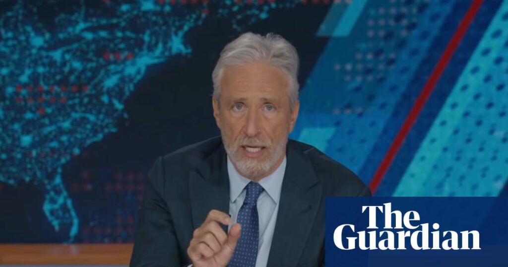 Jon Stewart on the midterms: ‘Republicans running for Congress can’t defend Trump’s reckless record’ | Late-night TV roundup Jon Stewart on the midterms: ‘Republicans running for Congress can’t defend Trump’s reckless record’ | Late-night TV roundup