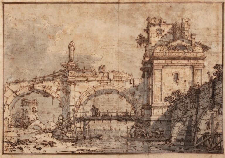 Rare Canaletto Drawing Discovered After Centuries, Heads to Auction