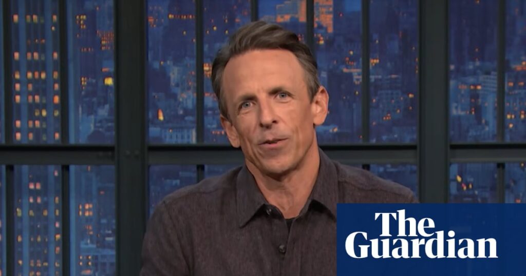 Seth Meyers on Trump: ‘Is there anything this grub won’t make us pay for?’ | Late-night TV roundup Seth Meyers on Trump: ‘Is there anything this grub won’t make us pay for?’ | Late-night TV roundup