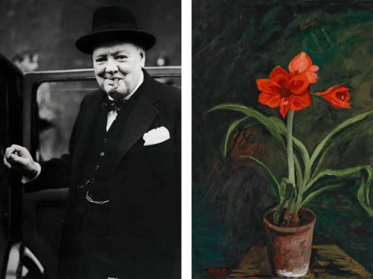 Winston Churchill Painting Gifted to His Daughter Lands at Christie’s